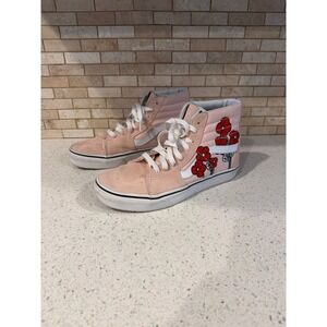 Vans Disney Sk8-Hi Mickey Minnie Pink‎ Suede Shoes Women 7.5